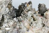 Scepter Quartz and Calcite Crystal Association - Cocineras Mine #183750-3